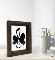BK Gift Banyo Dekoratif Doğal Masif Ahşap Çerçeve 15x20cm-9