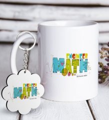 Kişiye Özel Mesleki Matematik Mühendisi Beyaz Kupa ve Anahtarlık Hediye Seti-2