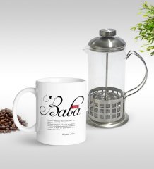 Kişiye Özel Mânâ Baba Tasarımlı Kupa & French Press Seti-1