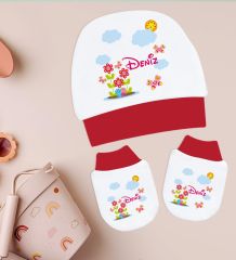 BK Kids Kişiye Özel Hastane Çıkışı, Bebek Kıyafeti, Yeni Doğan Bebek Hediyesi, 6 Parça Kırmızı Bebek Elbise Giyim Seti-13