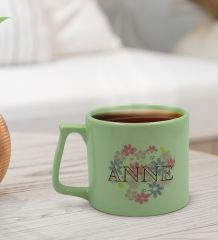 BK Gift Anneler Günü Tasarımlı Pastel Su Yeşili Middle Kupa Bardak, Anneye Hediye, Ev Hediyesi, Anneler Günü Hediyesi, Ofis Hediyesi-3