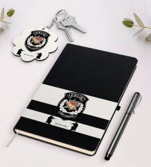 Kişiye Özel Polis Özel Harekat Siyah Defter Kalem Ve Anahtarlık Hediye Seti