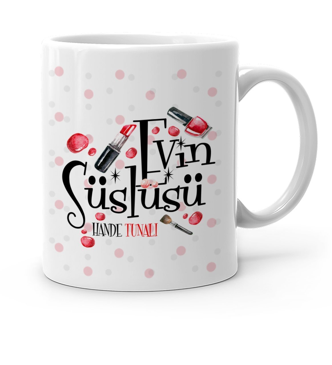 Kişiye Özel Evin Süslüsü Beyaz Kupa Bardak - 4