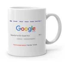 Kişiye Özel Google Şehrin En Güzel Kızı Beyaz Kupa Bardak - 1