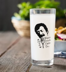 Kişiye Özel Renkli Baskılı Çılgınlar Gibi Rakı Bardağı-1
