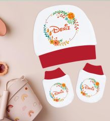 BK Kids Kişiye Özel Hastane Çıkışı, Bebek Kıyafeti, Yeni Doğan Bebek Hediyesi, 6 Parça Kırmızı Bebek Elbise Giyim Seti-11