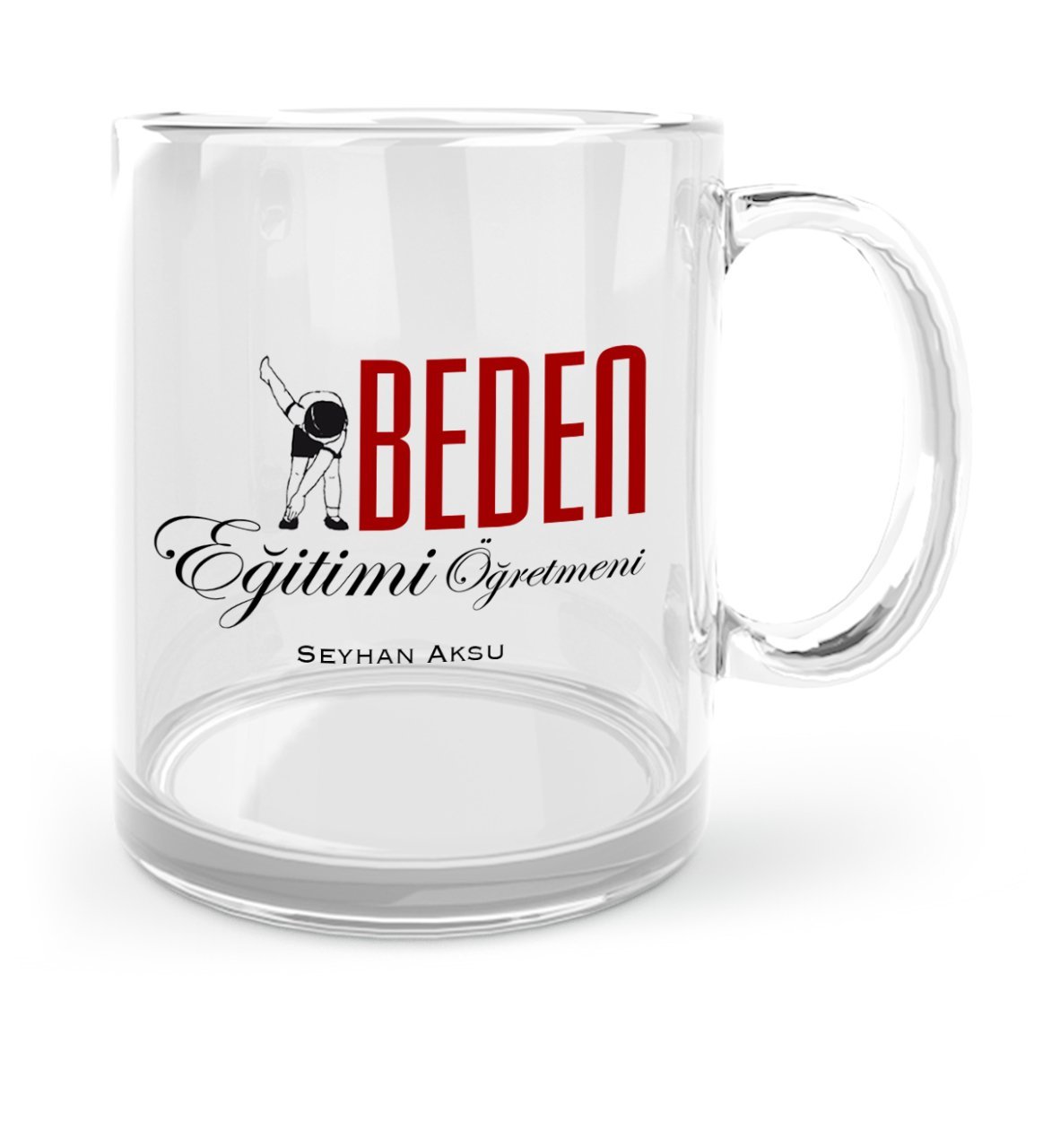 Kişiye Özel Beden Eğitimi Öğretmeni Cam Kupa Bardak