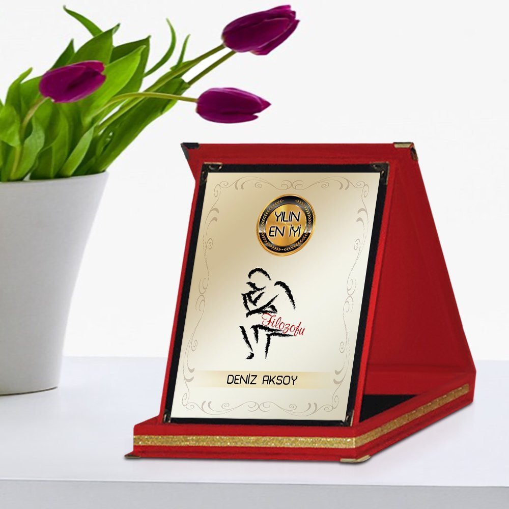Kişiye Özel Yılın En İyi Filozofu Kırmızı Plaket Ödülü - 1