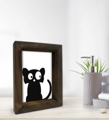 BK Gift Banyo Dekoratif Doğal Masif Ahşap Çerçeve 15x20cm-4