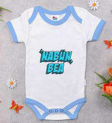 BK Kids Nabün Bea Tasarımlı Mavi Bebek Body Zıbın-1