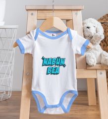 BK Kids Nabün Bea Tasarımlı Mavi Bebek Body Zıbın-1
