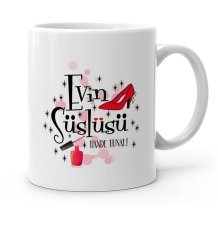 Kişiye Özel Evin Süslüsü Beyaz Kupa Bardak - 2