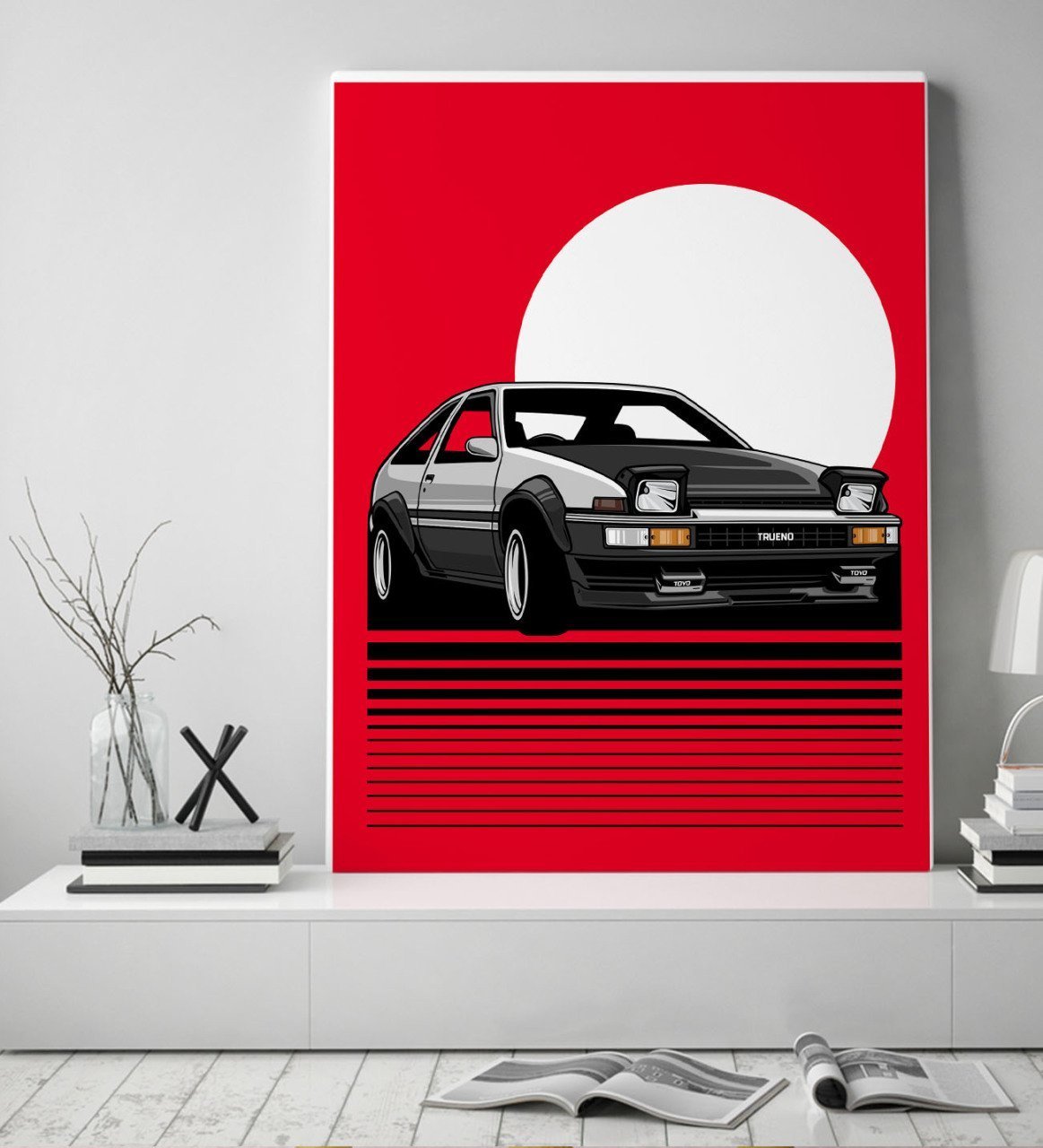BK Gift Klasik Araç Tasarımlı Kanvas Tablo 50x70cm-7