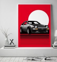 BK Gift Klasik Araç Tasarımlı Kanvas Tablo 50x70cm-7