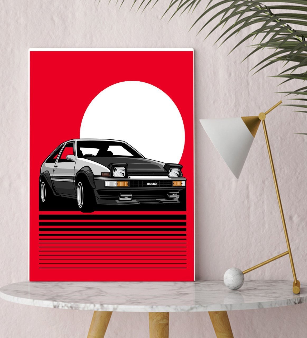BK Gift Klasik Araç Tasarımlı Kanvas Tablo 30x50cm-7