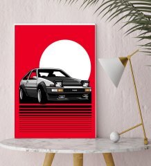 BK Gift Klasik Araç Tasarımlı Kanvas Tablo 30x50cm-7