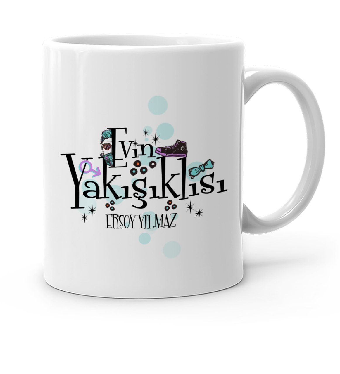 Kişiye Özel Evin Yakışıklısı Beyaz Kupa Bardak - 4