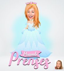 Kişiye Özel Prenses Tasarımlı Dijital Karikatür-4