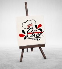 Kişiye Özel Mesleki Master Chef Şovaleli Doğal Taş - 5