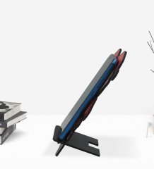 Kişiye Özel Sevgililer Karikatürlü Ahşap Biblo Telefon Standı-107