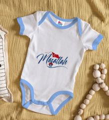 BK Kids Maşallah Tasarımlı Mavi Bebek Body Zıbın-3