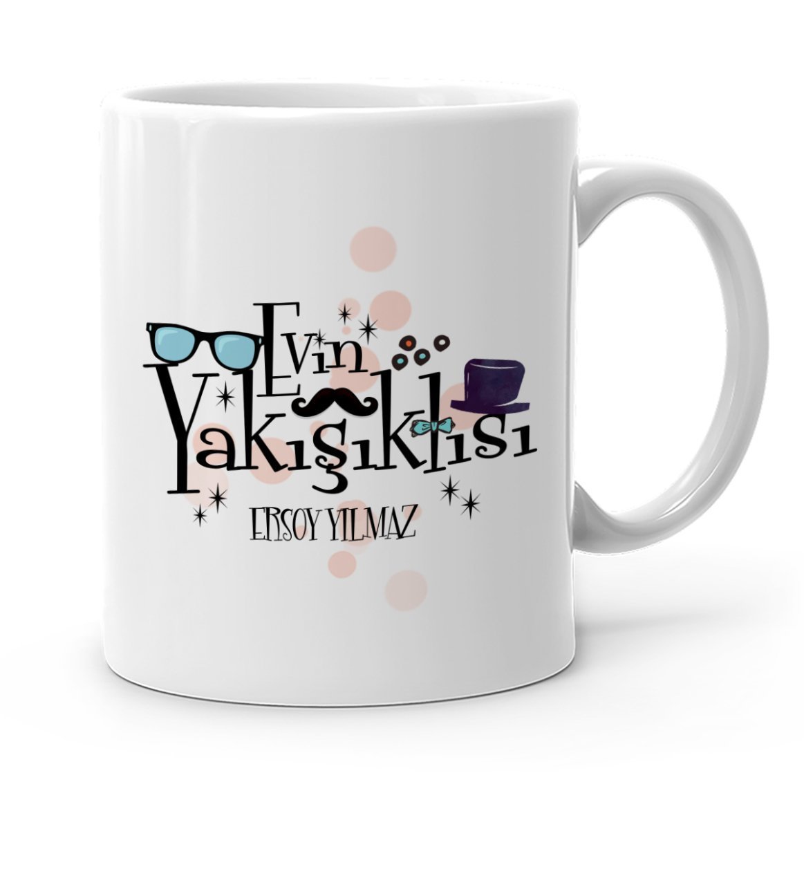 Kişiye Özel Evin Yakışıklısı Beyaz Kupa Bardak - 3