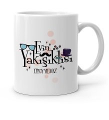 Kişiye Özel Evin Yakışıklısı Beyaz Kupa Bardak - 3