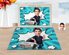 Kişiye Özel Erkek Polis Karikatürlü 1000 Parça Profesyonel Puzzle-2
