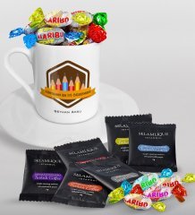 Kişiye Özel Dünyanın En İyi Öğretmeni Türk Kahvesi Fincanı Selamlique Karışık Türk Kahvesi ve Haribo Şeker Hediye Seti-21