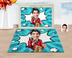 Kişiye Özel Erkek Patron Karikatürlü 1000 Parça Profesyonel Puzzle-2