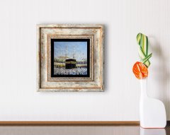 BK Home Kabe Tasarımlı Çerçeveli Taş Duvar Dekoru-1