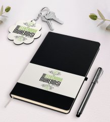 Kişiye Özel Mikroelektronik Mühendisi Siyah Defter Kalem Ve Anahtarlık Hediye Seti-2