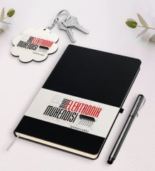 Kişiye Özel Mikroelektronik Mühendisi Siyah Defter Kalem Ve Anahtarlık Hediye Seti-1