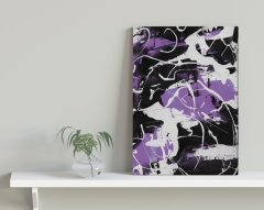 BK Home When Purple Is The Answer Tasarımlı Kanvas Tablo 30x50cm-1