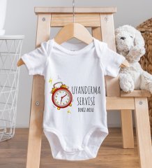 BK Kids Kişiye Özel Fotoğraflı Bebek Yastık ve Bebek Body Zıbın Hediye Seti - Model 53