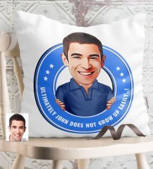 Personalized Not Grow Up Easily Cartoon White Pillow - 1