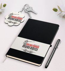 Kişiye Özel Mekatronik Mühendisi Siyah Defter Kalem Ve Anahtarlık Hediye Seti