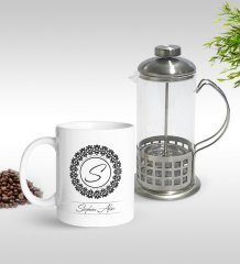 Kişiye Özel İsimli Kupa & French Press Seti-2