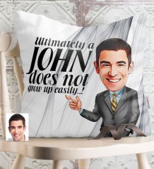 Personalized Not Grow Up Easily Cartoon White Pillow