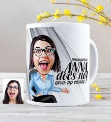 Personalized Not Grow Up Easily Cartoon White Mug Cup