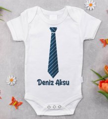 BK Kids Kişiye Özel Fotoğraflı Bebek Yastık ve Bebek Body Zıbın Hediye Seti - Model 48