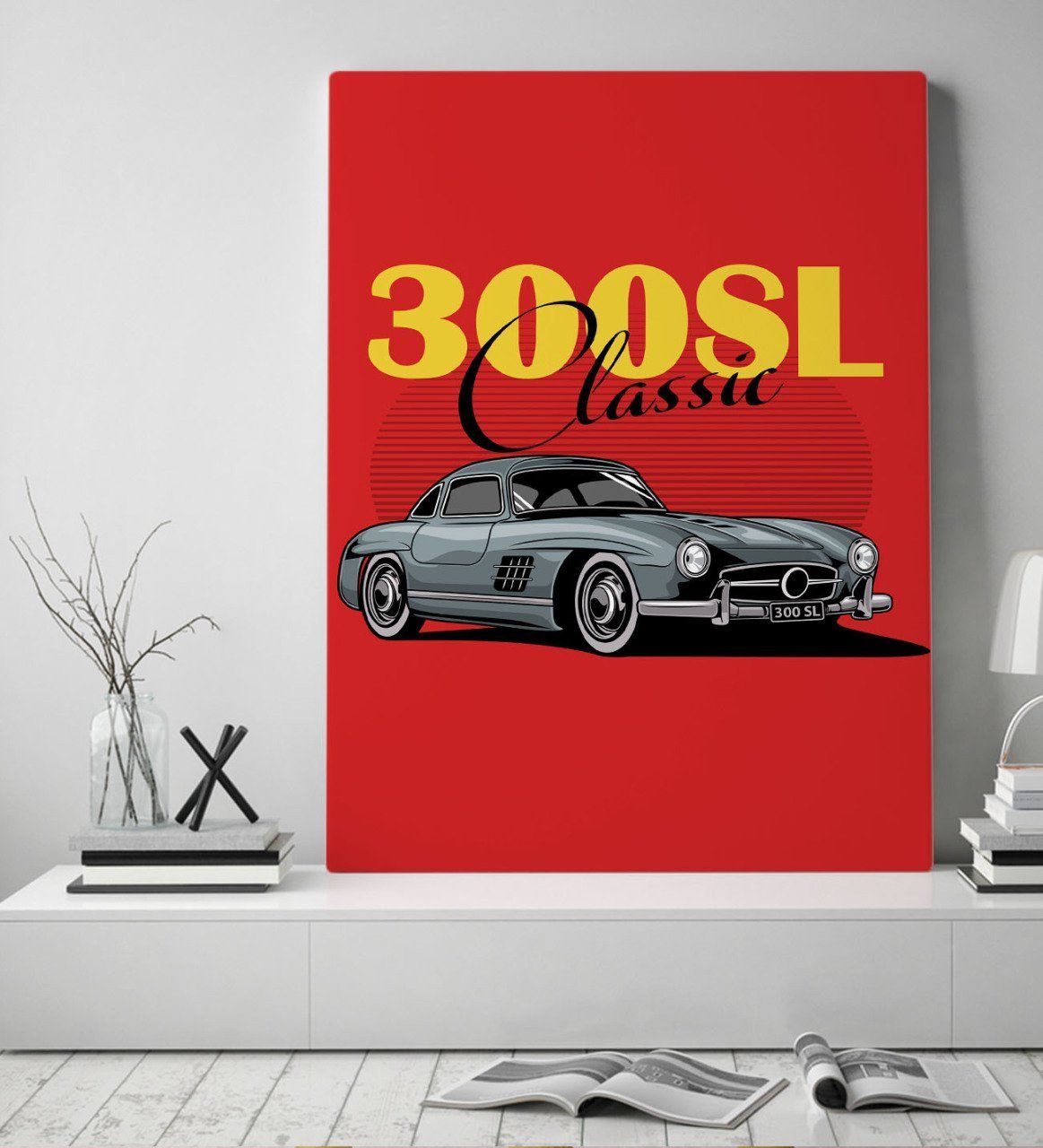 BK Gift Klasik Araç Tasarımlı Kanvas Tablo 50x70cm-2