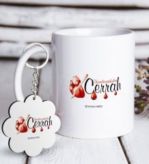 Kişiye Özel Mesleki Kardiovaskuler Cerrah Beyaz Kupa ve Anahtarlık Hediye Seti-2