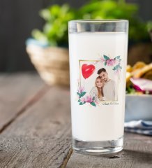 Kişiye Özel Renkli Baskılı İsimli Fotoğraflı Rakı Bardağı-30