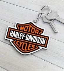 Harley Davidson Ahşap Anahtarlık-7