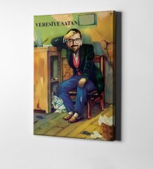 Kişiye Özel Veresiye Satan Karikatür Kanvas Tablo (50 x 70 cm.)
