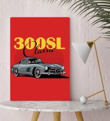 BK Gift Klasik Araç Tasarımlı Kanvas Tablo 30x50cm-2
