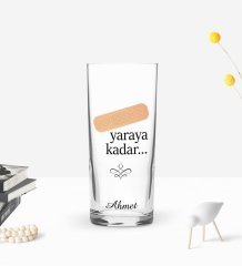 Kişiye Özel Renkli Baskılı Yaraya Kadar Tasarımlı Rakı Bardağı-1