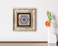 BK Home Çini Tasarımlı Çerçeveli Taş Duvar Dekoru-2