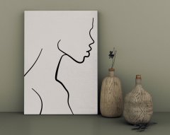 BK Home Side Woman Tasarımlı Kanvas Tablo 30x50cm-1